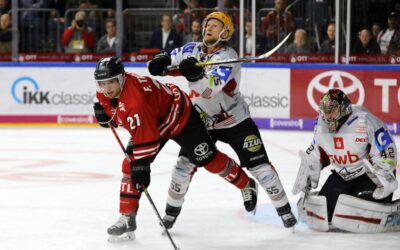 Fischtown Pinguins feiern Sieg bei den Kölner Haien