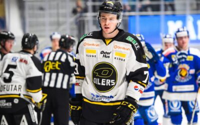 Junger Center für die Pinguins