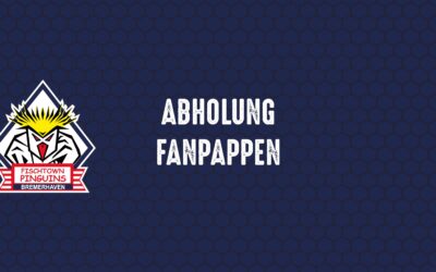 Abholung Eurer Fanpappen