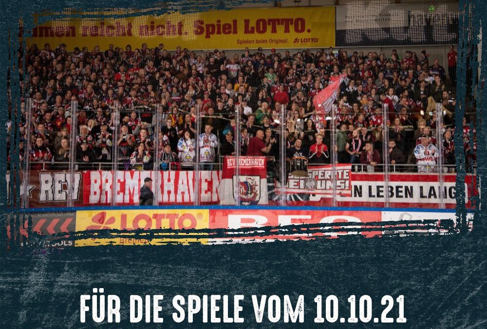 Ticketverkauf für die Spiele ab 10.10.21 – Ende November und Dauerkarten für Kurzentschlossene