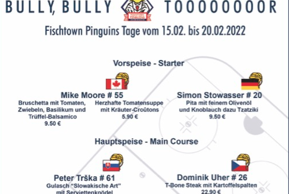 Kulinarische Weltreise mit den Fischtown Pinguins