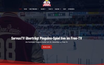 Neue Homepage der Fischtown Pinguins
