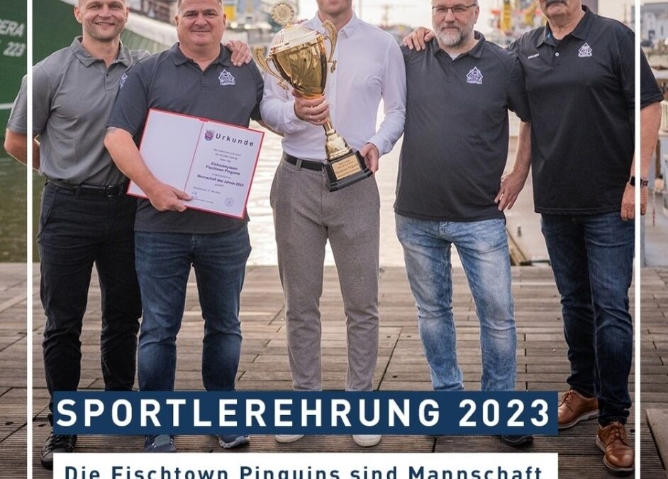 Fischtwon Pinguins Mannschaft des Jahres 2023 in Bremerhaven