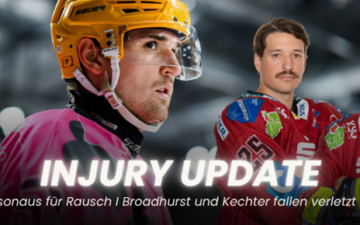Roman Kechter und Alexander Broadhurst fallen verletzt aus – Saison für Maxim Rausch beendet