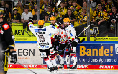 Pinguins behalten in der Seidenstadt den roten Faden in der in der Hand