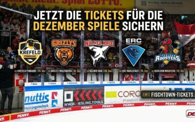 Ticket-Vorverkauf für die Heimspiele im Dezember